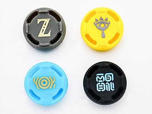 Wociud Thumb Grip Set Joystick Cap Thumbstick Cover for Nintendo Switch Joy-Con Controller/Switch Lite (4 Pack, Silicone, Zelda Limited Edition)