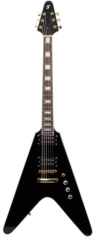 Fazley FFV618BK Electric Guitar (Black)