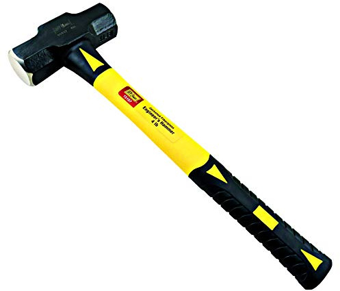 IVY Classic 15107 4 lb. Jacketed Fiberglass Engineer's Hammer with Co-Molded Rubber Handle