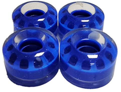TGHY Rollschuh-Rollen mit Kugellagern, Quad-Skateboard-Rädern, Rollschuh-Räder, Quad-Rollschuh, 53 mm, 90 A, 4er-Set, Blau