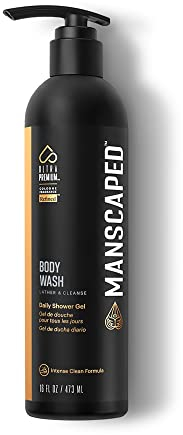 MANSCAPED® Body Wash UltraPremium da Uomo, Formula Pulita Infusa con Aloe Vera e Sale Marino, Gel Doccia Quotidiano Rinfrescante e Nutriente per la Pelle Idratante, Flacone da 16 oz