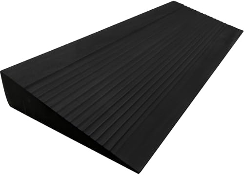 Squat Wedge Block - Large One-Piece Slant Board for Heel Elevated Squats, Knees Over Toes & Calf Stretches - Weightlifting & Recovery Training