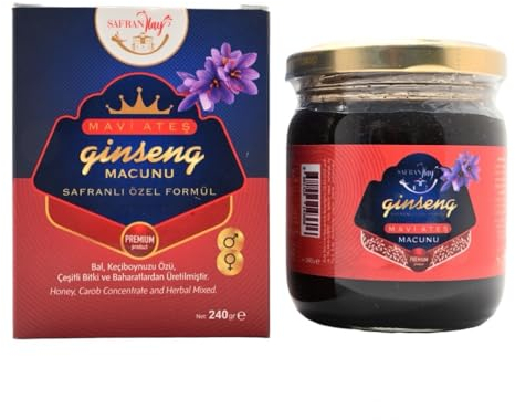 Macun - natürliche Kräuterpaste für langanhaltende Energie und Vitalität – Hochdosiert mit Ginkgo, Ginseng, Blumenhonig und Ingwer – Sofortwirkung für aktive Männer (1)
