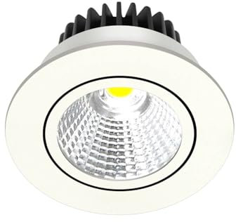 Arcchio LED Alto voltaje foco empotrado Zarik (Moderno) en Blanco hecho de Aluminio e.o. para Salón & Comedor (1 llama, lámpara techo pared