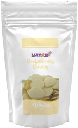 Dekozauber24 Kuvertüre Drops, weiß, 500g, mit weisse Schokolade und Vanille Geschmack, Deco Melts Chips, mikrowellengeeignet, für Cake Pops, Torten, Kuchen, Drip oder Glasur