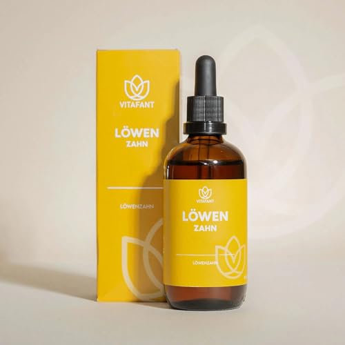 Vitafant Löwenzahn Elixier - Superfood Tropfen 100ml - Bitterstoffe - Mit Löwenzahnwurzel - 100% Vegan - Ohne Künstliche Zusätze - Einfache Dosierung