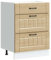 vidaXL Kitchen Base Cabinet - Sonoma Oak Modern Engineered Wood Storage Solution with Adjustable Feet - 60x46x81.5cm