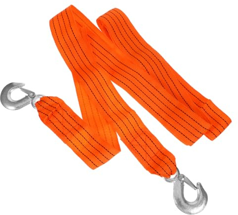 SWOOMEY Cuerda De Remolque Metros Toneladas con Ganchos Correa De Tracción De Alta Resistencia para Automóvil Rescate De Vehículo Carretera