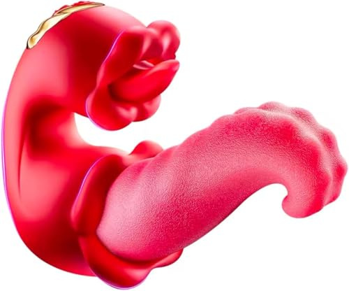 Sex toýs femme - réaliste couple vibromasseur a 10 lécher le clitoris et 10 modes de vibration peut embrasser le clitoris et les mamelons pénis et d'autres parties, partagés les homme et les femme