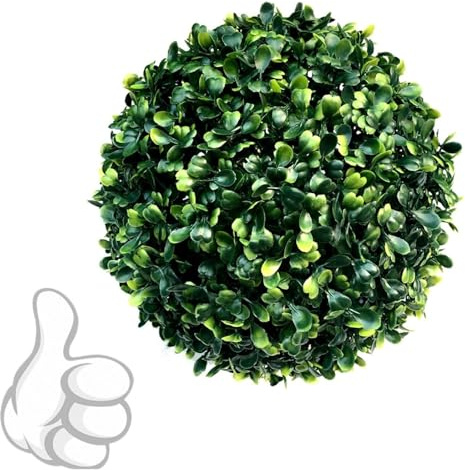 HLHLH Bolas de césped Artificial, Bola topiaria Extragrande, Bolas Decorativas de boj sintético, Bola Decorativa for Plantas, Bola de césped Artificial.(Dia 30cm)