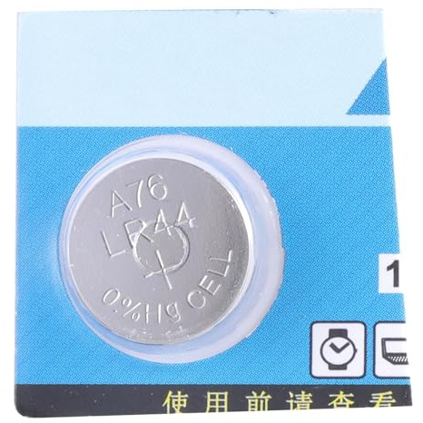 LfrXtra Pila de botón, AG13 LR44 A76 L1154 pila alcalina de botón de 1,5 V para niños, calculadoras de reloj de batería
