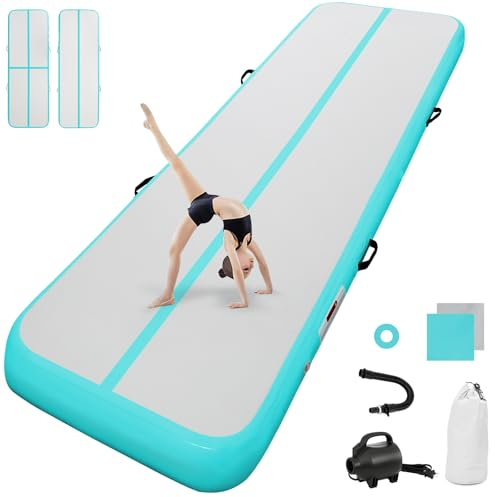 airtrack matte mit elektrischer Luftpumpe 10CM/20CM hoch 2M/3/4M/5M/6M Tumbling Matten Aufblasbare turnmatte Matte gymnastikmatte Yogamatte Camping Trainingsmatte