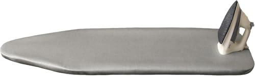 DTD QUALITY MATTERS Laundry Metallised Ironing Board Cover – Heat Reflective, Padded Surface, Fits Multi Sizes [XXS to XL], Durable & Easy to Fit – Silver Finish (Select Size) (XS (110 x 35 cm))