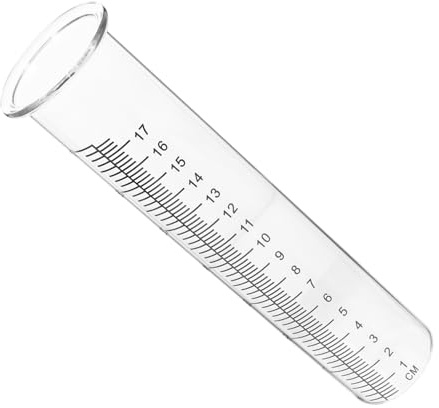 VICASKY Regenmesser Ersatzglas aus 7 Zoll Hochborosilikatglas Transparentes Rohr mit Lesbaren Skalen für Garten Präzise Regenmessung im Freien