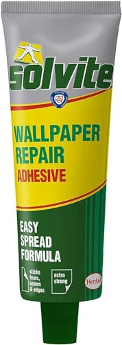 Wallpaper Repair Adhesive Standard Tube - Easy Spread Formula - Sticks Tears, Seams & Edges - Extra Strong - 56g