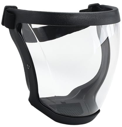 GjnjfdF Visiera Di Sicurezza Visiera Protettiva Trasparente Maschera A Pieno Facciale En PC Protettiva Regolabile E Riutilizzabile Per Saldatura Attività All'aperto Esperimenti