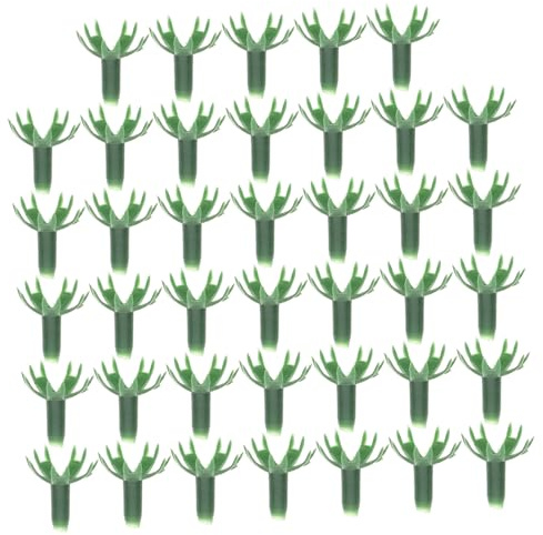 HORIALENCE Sépales De Fleurs Synthétiques en Plastique 40 Pièces Fond Plat pour Compositions Végétales Vertes, Outils Création De Fleurs Séchées, Décorations Mariage DIY