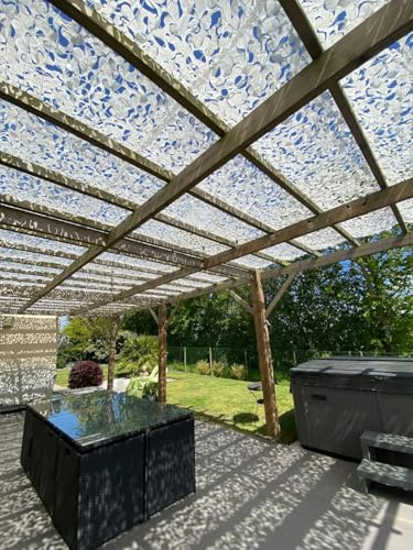 Red de Camuflaje Reforzada con Cable de Acero – Protección Duradera para Exterior, Ideal para Pérgolas, Áreas de Juego y Equipos Militares (Blanco, 3x4)