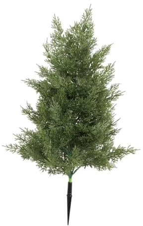 Badiman Sapin de Noël Artificiel de 50 Cm avec Plantes Artificielles pour L'extérieur, Polyvalent, En Polypropylène, Aspect Rustique et Décoratif, Vert