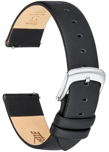 CORROPELLE Leder Uhrenarmbänder Ultraweiches Nappaleder Armband Schnellverschluss für Damen Herren, Eleganten Ersatz Uhrenarmband 12mm 14mm 16mm 18mm 20mm 22mm für Uhren & Smartwatch