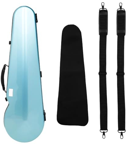 Geigenkasten Geigenkoffer aus Kohlefaser, Geigenkasten, leicht, robust, Verbundmaterial, doppelter Schultergurt, Tasche ﻿