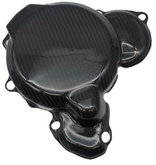 Cubierta de Encendido de Fibra de Carbono Protector Magneto Compatible con SX XC TX TC EX MC 250 300 Modelos 2023-2025
