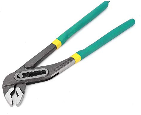 ERYUE Pince de Pompe à Eau, Pince de Plomberie Durable qualité Industrielle pour Plombiers Travailleurs, Acier 45# 12 Pouces (12 pouces)