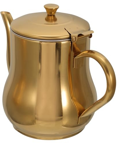 Toyvian Recipiente Colador de Aceite de Acero Inoxidable 500 Ml, Filtro para Grasa Mango Cómodo, Olla para Almacenar Aceite y Vinagre en Cocina Doméstica, Soporte Práctico para Uso Diario