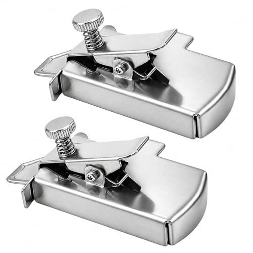 2 PCS Magnetische Nahtführung für Nähmaschine, Einstellbarer Nahtführer aus Edelstahl, Praktische Nähhilfe für Gerade und Gebogene Nähte, Dicke Stoffe, Quilten und Bekleidungsarbeiten