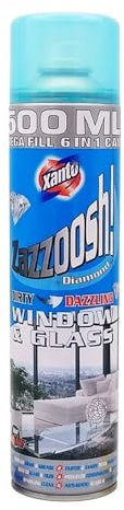 HOCHSTE® ZAZZOOSH Window & Glass Cleaner, Streak-Free Glass Cleaning Spray for Windows, Mirrors & Shiny Surfaces, (Window & Glass Cleaner, 500ml, Pack of 1)