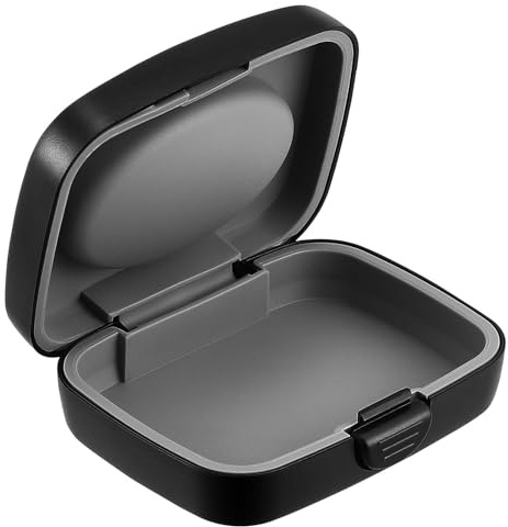 OKUMEYR Small Hearing Aid Case Portable Protective Box with Leak-Proof Sealing Cover Design for Medium-Sized Electronic Products and Hearing Aid Storage