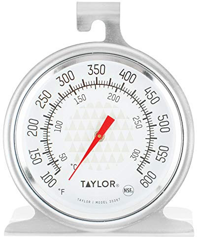 Taylor 3506 TruTemp Series Oven/Grill Analog Dial Thermometer with Dual-Scale