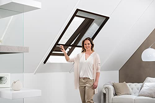 empasa Insektenschutz Fliegengitter Dachfenster Plissee Master Alurahmen, individuell zuschneidbar, als Selbstbausatz