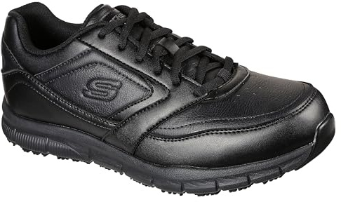 Skechers Men's Nampa Food Service Shoe, Black, 10.5