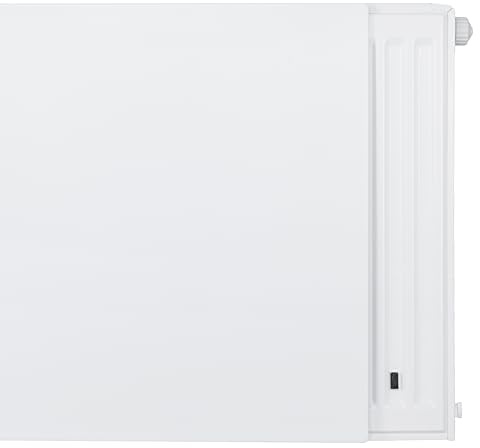Belrad Planplatte Heizkörperverkleidung, 600x1200, Weiß | Glatte Frontabdeckung aus Stahl, Pulverbeschichtet RAL 9016, Magnetische Befestigung, Passend für Universalheizkörper