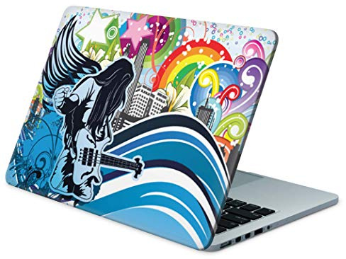 Skins4u Folie Sticker Skin Vinyl Aufkleber mit farbenfrohen Motiven für bis 17.3 Zoll 42x30cm Laptop Skin Decal Cover Star