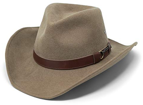 Borges & Scott Forester – Westernhut aus Wollfilz – Cowboyhut - wasserabweisend - mit Drahtkrempe