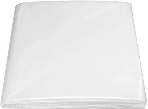 Baogu Weiß Teichfolie Gartenteich HDPE 16S für Fisch Teich Gardens Pools UV-Beständig reißfest umweltfreundlich (2m x 2m)