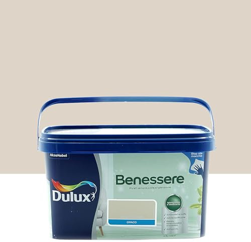 Dulux Valentine Color Resist Pièces à Vivre - Peinture Intérieure Murs, Plafonds, Boiseries - Lessivable et Résistante - Couleur : Beige Nude - 2,5 L - 5351557