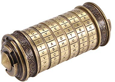 Powstro Da Vinci Code, Puzzle Zylinder Schließfach, Liebhaber Schloss für Weihnachten Geburtstag Valentinstag Kreative Romantik Geschenke