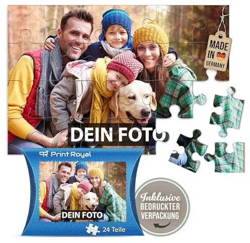 Foto-Puzzle 24-1000 Teile in inkl. hochwertiger Verpackung - mit eigenem Foto Bedrucken - Puzzle selber gestalten - 24 Teile in Kartonverpackung
