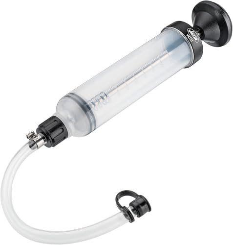 Vigor Vakuumpumpe, Mini, V4701, Gute Ablesbarkeit des Füllstands | 200 g, Manuelle Vakuumpumpe zum Absaugen und Einfüllen von Fahrzeugflüssigkeiten, Gute Ablesbarkeit des Füllstands, Benzin