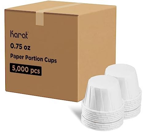 Karat 0.75 oz Paper Portion Cups - 5,000 ct