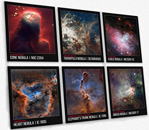 Weltraum-Schlafzimmer-Wanddekoration – Galaxie-Kunst, Kinderzimmer-Dekoration, Universum, Nebel, moderne Raumdekoration, Astronomie-Geschenke für Sie oder Ihn, Weltraum, fantastischer Nebel (20x25cm)