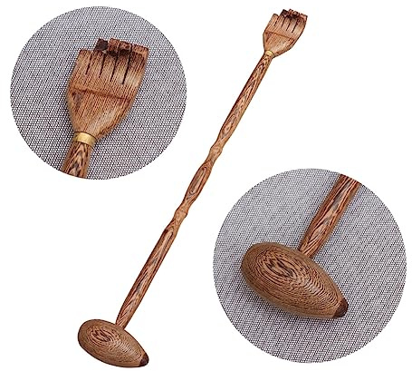 Beaupretty Martillo De Madera Masajeador De Espalda Martillo De Madera Doble Punta Para Masaje Relajante Casa o Gimnasio