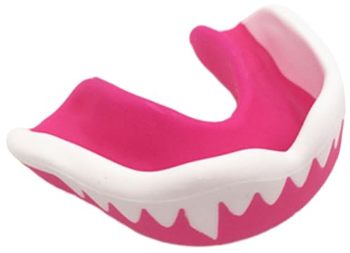 Kexpery MMA Kampfsport Mundschutz Erwachsene Junior Mundschutz Mundschutz Boxen Zahnschutz mit Aufbewahrungsbox für Fußball Wrestling Hockey Lacrosse Boxen (Rosa)