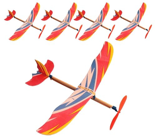Rubber Band Powered Airplane, Aircraft Airplane Models - Sturdy Hand-Thrown Airplane, Model Airplane Toys for Throwing Fun, Outdoor Garden Play
