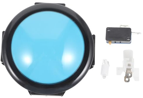 Beaupretty Pulsante Illuminato - Pulsante Rotondo Per Macchine Da Gioco Ricambio Per Gadget Domestici Sicuro Per Bambini