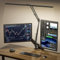 SKYLEO LED Desk Lamp - Double Head Desk Light with Remote Control - Eye Protection, 2400 LM, 24W, 5 Color Modes, Timing & Memory, Easy to Install - Suitable for Office, Reading, Drawing - Black