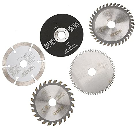 5 PCS Mini, 5Pcs 85mm Inner Diameter 15mm Carbide Circular Saw Blade Fine Machining Cutting Saw Blades for Tool Discs Outer